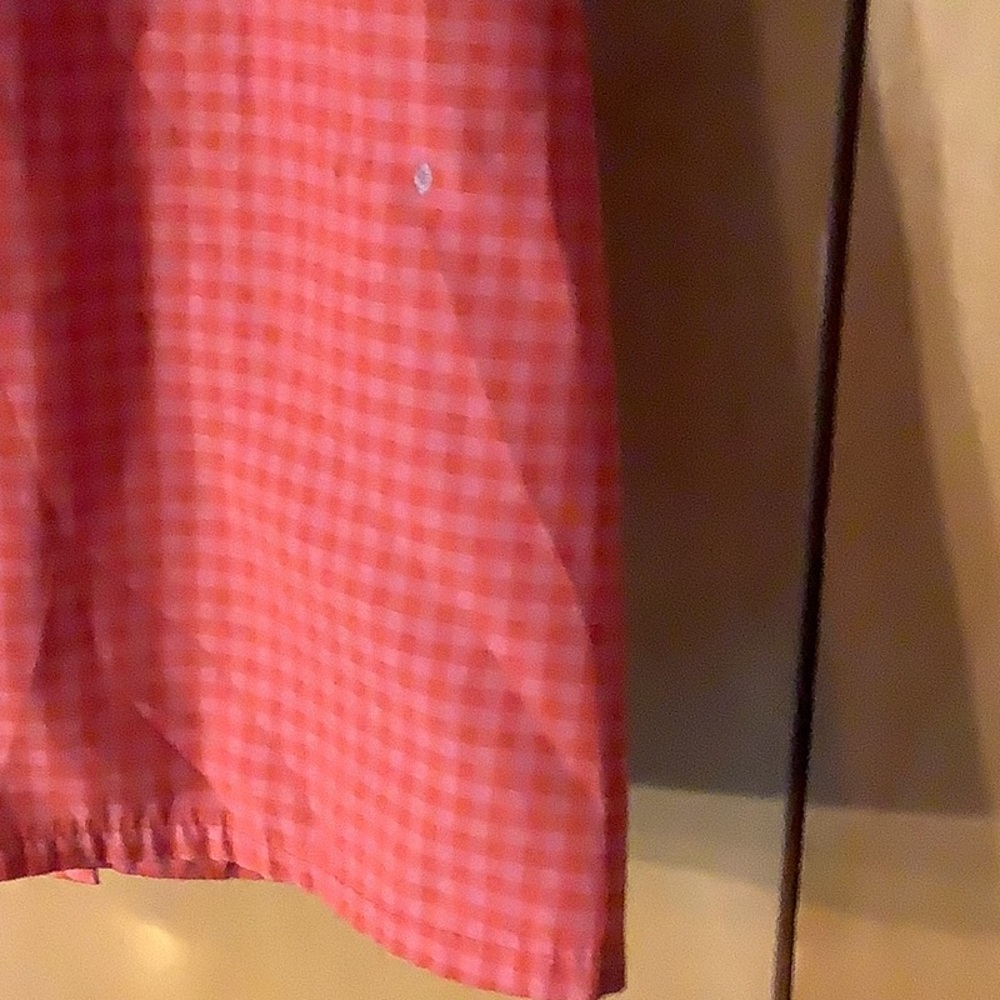 Patagonia orange plaid blouse, size 8 - Picture 6 of 6